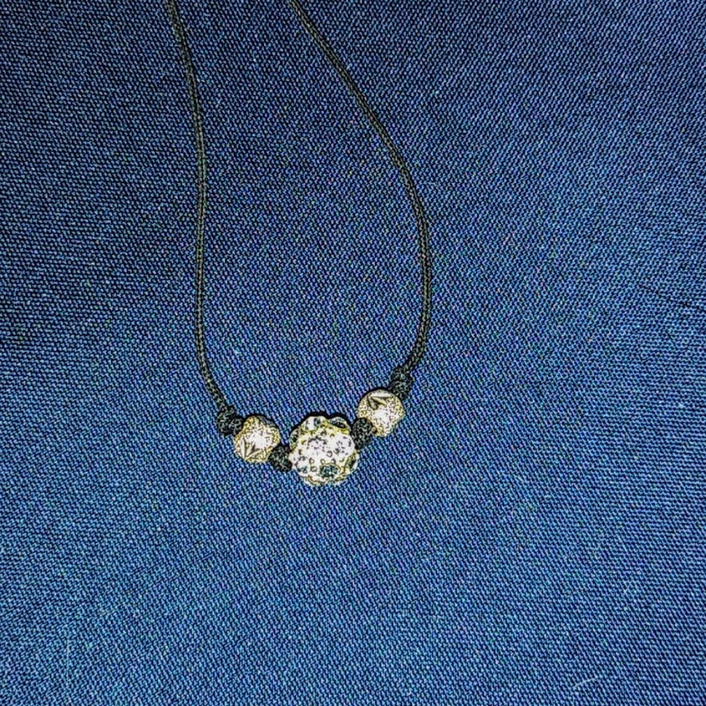 Handcrafted Rhinestone Cord Choker FREE with any purchase - Picture 5 of 5